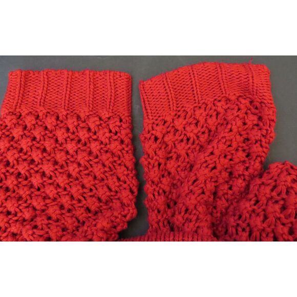 Chico's Women's Open Knit Cardigan 3/4 sleeves  Size 2 ( L/12) Deep Red EUC - Picture 6 of 11